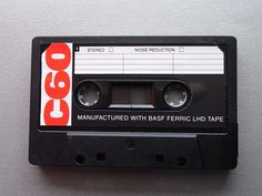 an old black cassette tape with the word d90 printed on it