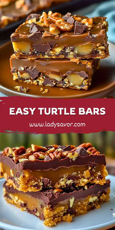 These Turtle Bars are the perfect combination of buttery shortbread, rich caramel, smooth chocolate, and crunchy pecans. Inspired by classic turtle candies, this easy-to-make dessert is an irresistible treat for any occasion. Whether you serve them at holiday gatherings, bake sales, or as a homemade indulgence, these bars are guaranteed to be a hit!