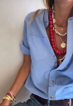 Sincerely Jules Style 2024, Summer Outfits 2024 Fashion Trends Women, Neckmess Ideas, European Style Women, Accessorizing Outfits, Chique Outfits, Outfits Casual