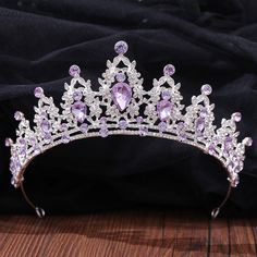 Lilac Crown, Purple Quinceanera, Purple Quince, Fair Wedding, Wedding Party Hair, Purple Crown, Wedding Hair Headband