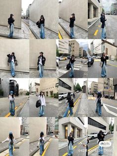 Unique Instagram Pictures Ideas, 2024 Pose Ideas, Korea Poses Ideas, Women Instagram Photo Ideas, Pose Reference Natural, Pose Reference For Instagram, Street Posing Photoshoot Ideas, Poses In Street