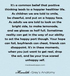 a poem written in black and white with the words, it's a common belief that positive thinking leads to a happy health life