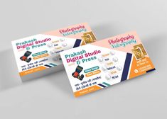 two business cards for digital photography