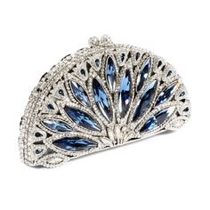 Clara Kasavina, Samira minaudiere, evening clutch, blue and white Blue Clutch Purse, Great Gatsby Fashion, Blue Clutch, Expensive Taste, Beautiful Handbags, Trend Fashion, Beaded Bags