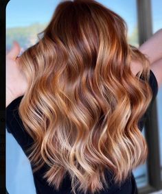 Red Balayage, Strawberry Blonde Hair Color, Creative Hair, Strawberry Blonde Hair, Red Copper