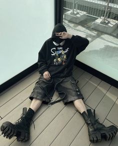 Balenciaga Boots, Asian Streetwear, Archive Fashion, Fire Fits, Y2k Outfits, Alt Fashion, Dark Wear