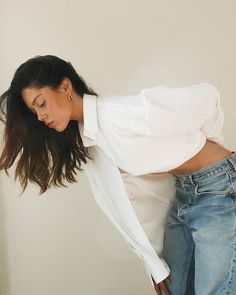 JOURDAN SLOANE (@jourdansloane) • Instagram photos and videos The Basics, White Jeans, Ruffle Blouse, Instagram Photos, Photo And Video, Instagram Photo, Collar, Pants