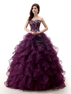 Dark Purple Quinceanera, Purple Ball Gown, Corset Ball Gowns, Cheap Quinceanera Dresses, Purple Quinceanera, Quincenera Dresses, Purple Quinceanera Dresses, Quinceñera Dresses, Purple Corset