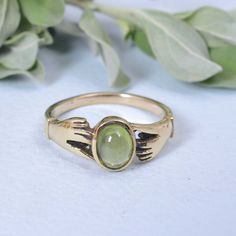 peridot Ring, gemstone Peridot Hug Brass Jewelry, Boho Jewelry, Birthstone Ring, Rings For Women, Hugging Ring, Vintage Hug ring,Dainty ring Enjoy Free Shipping on All Orders *Handmade item *Dispatches from a small business in India *Materials         :-   Brass, 925 sterling Silver *Band colour    :-   Gold, Silver *Style                 :-   Boho & hippie *Can be personalized Product Description:-  PRODUCT CODE     :-    SIZE           :-    All Size Are Available. Choose From Variation. METAL           :-    Brass Or 925 sterling silver STONE                    :-    Peridot STONE SHAPE        :-      Oval Ring can be customized on request and gemstone can be made to any gemstone you want. If You Need Faster Shipping, Please Contact us Please Make Sure to Include The Correct Address Dur Women Hugging, Hug Ring, Peridot Jewelry, Ring Hand, Hand Holding, Peridot Ring