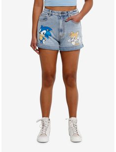 Sonic The Hedgehog Sonic & Tails Mom Shorts Sonic Merch, Sonic And Tails, The Hedgehog Sonic, Sonic Tails, Golden Rings, Mom Shorts, The Hedgehog, Sonic, Sonic The Hedgehog