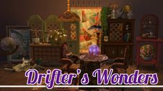 The Drifters Wonders Décor Set is a CC set that is packed full of interesting décor and furniture for every wizard’s home. This set includes artwork, cabinetry, plants, tables, chairs, scrolls and tarot cards, and much more! Among the specimen jars, voodoo dolls, and throw rugs, almost every piece of fabric features incredible patterns. Most objects have at least three or more color swatches too. 4 Witches, Magic Cottage, 5000 Followers, Sims Medieval, Sims 4 Studio, Sims Builds, Monster Prom, Theme Harry Potter, Witch Diy