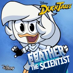 an animated character is featured on the cover of ducktale's father the scientist