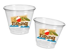 FISHING PARTY CUPS - Gone Fishing Party Fishing Party The Big One Fishing Bobber Decorations Fishing Birthday Fishing First Party Bait Cups Bobber Decorations, Fishing Party Favors, Gone Fishing Party, Fish Banner, Birthday Fishing, Clear Plastic Cups, Fishing Birthday Party, Strawberry Gifts, Watermelon Party