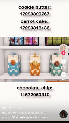 an advertisement for chocolate chip cookies on the shelf