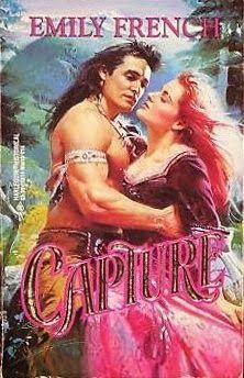 an image of a man and woman in the cover of a novel, capturee