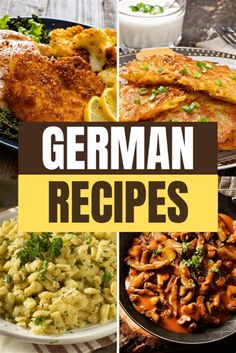 german dishes with the title overlaying them