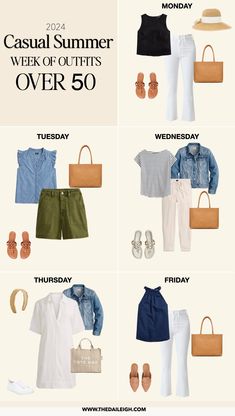 2024 Must-Have Summer Wardrobe Essentials Over 50 — THE DAILEIGH Shorts Capsule Wardrobe, Summer 2024 Capsule Wardrobe, Summer Capsule Wardrobe 2024, Stylish Outfits For Women Over 50, Clothes For Women Over 50, Casual Summer Outfits For Women, Casual Summer Wear, Summer Sweater