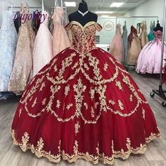 Rancho Quinceanera Dresses, Spiderman Quinceanera Dress, Quinceanera Cakes Burgundy, Burgundy And Gold Quinceanera Dresses, Red Quinceanera Dresses With Gold, Mexican Theme Quinceanera Dresses, Quinceanera Dresses Red And Gold, Red And Gold Quince Dress