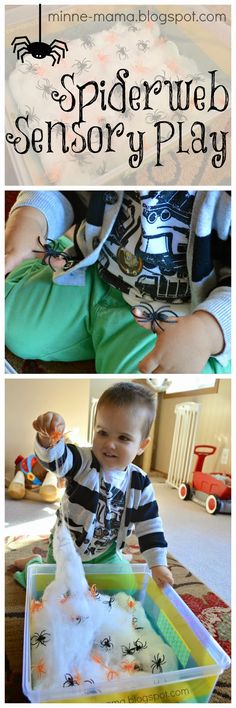 the spiderweb sensory play is an easy and fun way to teach toddlers how to