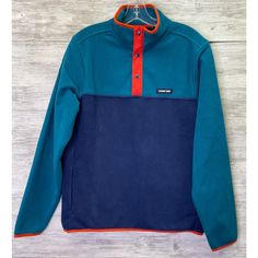 Fleece Top Is New With Tags. Measurements Are Total Length- 27" Underarm To Underarm- 21" Lands End, Color Block, Active Wear, Mens Accessories, Blue Color, Mens Shirts, Man Shop, Sweatshirts Hoodie, Mens Outfits