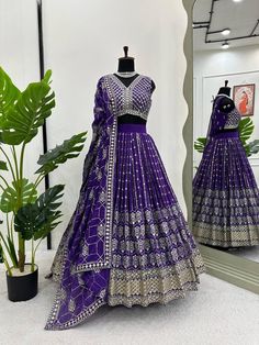 Instagram$Facebook Follow Us :- @jayamarfab Purple Lengha Choli In Sequence Work Bridesmaid Lehenga Exclusive Lehenga We Make Wedding Lehengas, Indian Lehenga, Bridal Lehenga, Designer Lehenga, South Indian Dresses, Lengha Choli, Chaniya Choli, Lancha, Semistitched Lehenga, Bridesmaid Lehengas, Sabyasachis Lehengas, Floral Skirts, Punjabi Lehengas, Ethnic Lehengas, Indo-western Outfits, Indian Outfits, Bollywood lehengas. 𝗙𝗮𝗯𝗿𝗶𝗰 𝗗𝗲𝘁𝗮𝗶𝗹𝘀: Lehenga :- Fabric: Faux Georgette Work : thre Dark Color Lehenga, Purple Lehenga With Self Design For Party, Purple Self Design Sharara For Reception, Purple Self-design Sharara For Reception, Purple Georgette Lehenga With Gota Work, Purple Self-design Sharara For Wedding, Purple Lehenga With Gota Work For Party, Purple Anarkali Lehenga With Self Design, Purple Party Lehenga With Gota Work