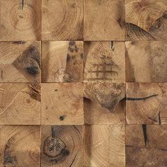 several pieces of wood that have been cut into squares and arranged in the same pattern