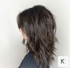 Textured Layer Haircut, Rock Style Haircut, Medium Length Shags, Long Textured Haircut Layered Cuts, Medium Layers With Bangs, Modern Emo Hair, Medium Length Choppy Haircuts, Medium Length Haircut Edgy, Messy Medium Hair