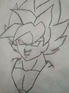 a drawing of gohan from dragon ball