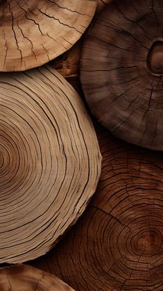 wood slices stacked on top of each other