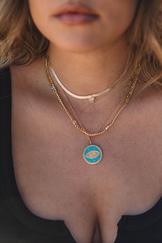 ~Approx 18" ~14k gold filled chain ~Stainless steel charm ~Clasp closure Everyday Blue Tarnish-resistant Jewelry, Gold Plated Teardrop Charms Jewelry, Dainty Turquoise Gold-plated Jewelry, Gold Turquoise Necklace With Lobster Clasp, Gift, Everyday 14k Gold Turquoise Jewelry, Everyday Turquoise 14k Gold Jewelry, Blue 14k Gold Charm Necklace With Adjustable Chain, Blue Jewelry With Gold Chain As Gift, Turquoise Gold-plated Necklace With Adjustable Chain