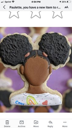 an instagram page with a photo of mickey mouse cookies