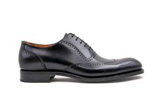 "Charlton" Burnished Calfskin Lace-Up Oxford Black Completely Handmade, this Handsome Hand Burnished lace-up Oxford from the Ugo Vasare collection features Goodyear Welted construction, reverse Wingtip design, Decorative Perforations, a clean, stitched welt, and a full Leather sole! Don't see your size? Call us to place a Special Order in your size. Cordovan Shoes, Shoe Horn, Shoe Tree, Goodyear Welt, Horse Hair, Suede Shoes, New Shoes, Leather Shoes, Calf Skin