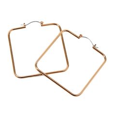 It's Hip To Be Square In These Hoops. The Gold-Tone Hoops Have An Easy Hinge Closure. Finish: Gold-Tone Diameter: 50mm Closure: Hinge Material: Metal Hip To Be Square, Earrings Color, Gold Jewelry, Gold Tones, Jewelry Earrings, Hoop Earrings, Women Jewelry, Square, Gold