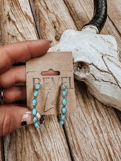 Western Turquoise Hoop Earrings - Western Boho Chic Boutique Country Wedding Earrings, Cute Western Earrings, Gold Turquoise Jewelry, Showman Aesthetic, Turquoise Wedding Jewelry, Silver Prom Jewelry, Western Jewerly, Rodeo Jewelry, Turquoise Jewelry Earrings