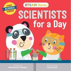 About the Book 

Containing first science STEAM words for preschoolers, this hands-on board book follows Ella and her friend as they spend the day with Ella's mom, a real scientist who has them do a fun experiment.

  Book Synopsis 

An edu-taining new series that introduces simple science, technology, engineering, art, and math words in an engaging, rhyming story.  First Science STEAM words for Preschoolers! Children love hands on science experiments, and they love learning new words! And i Art And Math, Love Hands, Engineering Art, Simple Science, Science Words, Word Board, Math Words, Lab Coats, Safety Goggles