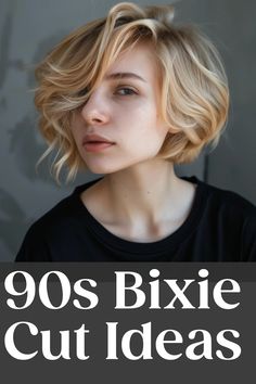 90s Bixie Cut Ideas Highlights Hair Color Ideas, Vintage Hairstyle, Highlights Hair Color, Bobbed Hair