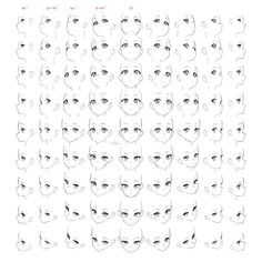 an image of many faces with different eyes