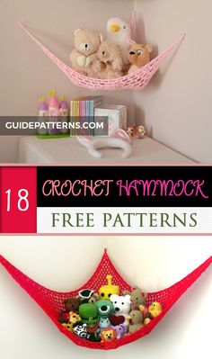 15 Crochet Hammock Free Patterns | Guide Patterns Crochet Pattern Free Easy, Storing Yarn, Corner Hammock, Crochet Shawl Diagram, Crochet Hanging, Crochet For Home