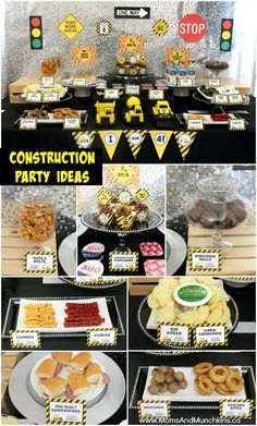 construction party ideas including food and decorations