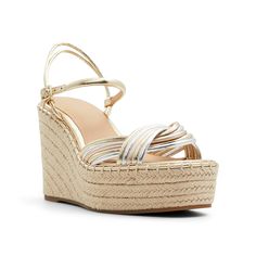 Ted Baker-Amalia Wedge Sandal What more do you need to elevate your summer outfit than the Ted Baker Amalia wedge sandal? The adjustable espadrille sandal boasts an accentuated pearl line-up sandwiched between woven-like toe straps that create an alluring look. A contrasting platform and wedge base exude summer vibes. Espadrille Sandals, Wedge Sandal, Do You Need, Summer Outfit, Wedge Sandals, Summer Vibes, Ted Baker, Espadrilles, Summer Outfits