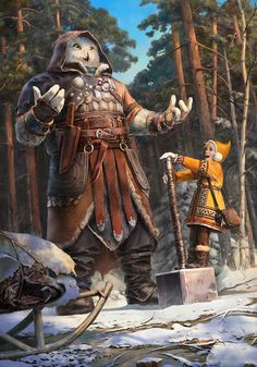 ArtStation - Olli and jaeger Fantasy Forest, Concept Art Character, D&d Dungeons And Dragons, Modern Fantasy, Fantasy Aesthetic, Fantasy Warrior, Character Creation