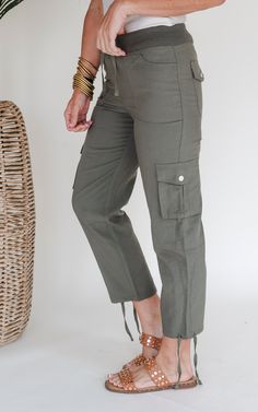 Say goodbye to boring pants with these High Waisted Solid Nylon Woven Cargo Pants! Featuring a comfortable high waist and durable nylon material, these pants are perfect for any adventure. Say yes to style and functionality with these quirky cargo pants. DETAILS:  Elastic Waist  Adjustable Drawstring  Pockets  FABRIC:  NEW FIT DESCRIPTION:  MEASUREMENTS:  Size Small - Waist: 13.5" Length: 34.5" Inseam: 25.5" Size Small - Waist: 17.5" Length: 38.5" Inseam: 26.5" LIVE FIT DESCRIPTION:  Be sure to watch the full FIT VID in the App (SHOP BAD HABIT) to see how it looks and fits on our Live Team!  SIZE GUIDE BHB BABES SIZING INFO:  The Owner, SARA (long blond hair), is wearing a size SMALL and would stick with her size.   She is 5'7" with a 36C bust and an Athletic body type She normally wears a Athletic Body Type, Long Blond, Athletic Body, Live Girls, Pants Details, Live Fit, Bad Habit, Long Blonde Hair, Denim Flares