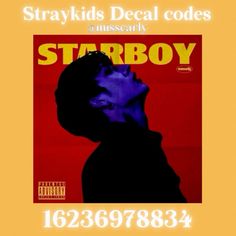 a poster with the words starboy on it