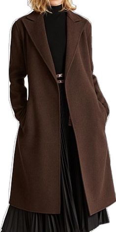 Elegant Brown Wool Coat For Spring, Elegant Brown Wool Coat, Ralph Lauren Coat, Lauren Brown, Wrap Coat, Polo By Ralph Lauren, Polo Ralph, Wool Blend, Polo Ralph Lauren