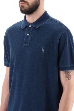 Ralph Lauren polo shirt crafted in pure pique cotton with the iconic logo embroidered at chest. It features ribbed spread collar and cuffs, half-placket with buttons and side slits. Slim fit with low-set sleeves. The model is 187 cm tall and wears size L. Size Info STANDARD Color Detail Blue Made In Vietnam Material 100% CO Season One fall Season Two winter Product clothing Brand Polo Ralph Lauren Size And Fit Relaxed Fit Polo Shirt, Fitted Casual Polo Shirt With Embroidered Logo, Collared Cotton Polo Sweater With Button Closure, Casual Polo Collar Top With Embroidered Logo, Fitted Cotton Polo Sweater With Johnny Collar, Solid Cotton Polo Sweater With Polo Collar, Cotton Polo Sweater With Short Sleeves And Ribbed Collar, Fitted Polo Shirt With Embroidered Logo, Solid Cotton Polo Sweater