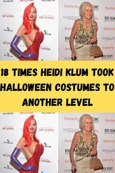 four pictures of the same woman in different costumes