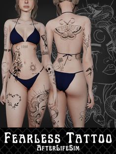 #BEAUTY ,#REALATIONSHIPS #Fashion #Outfits #Winter Outfits #Animals Fearless Tattoo, Sims 4 Piercings, Tattoo Female, Sims 4 Cas Mods, 4 Tattoo