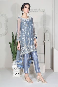 Chloe | Pakistani Designer Outfit | Sarosh Salman Satin Pakistani Dress, Pant Design, Luxury Pret, Designer Outfit, Pakistani Fashion Party Wear, Hippy Chic, Desi Clothes, Pakistani Dress, Pakistani Bridal Dresses