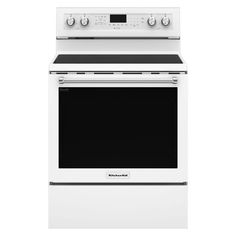 a white stove with the door open on an isolated white background and no people around it