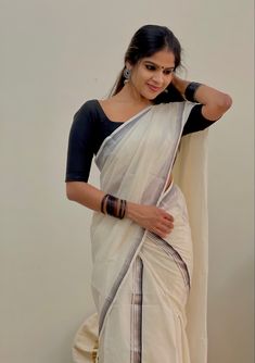 Set Mundu Styling, Onam Set Mundu, Set Mundu Kerala, Thenmozhi Designs, Set Saree Kerala, Onam Dress